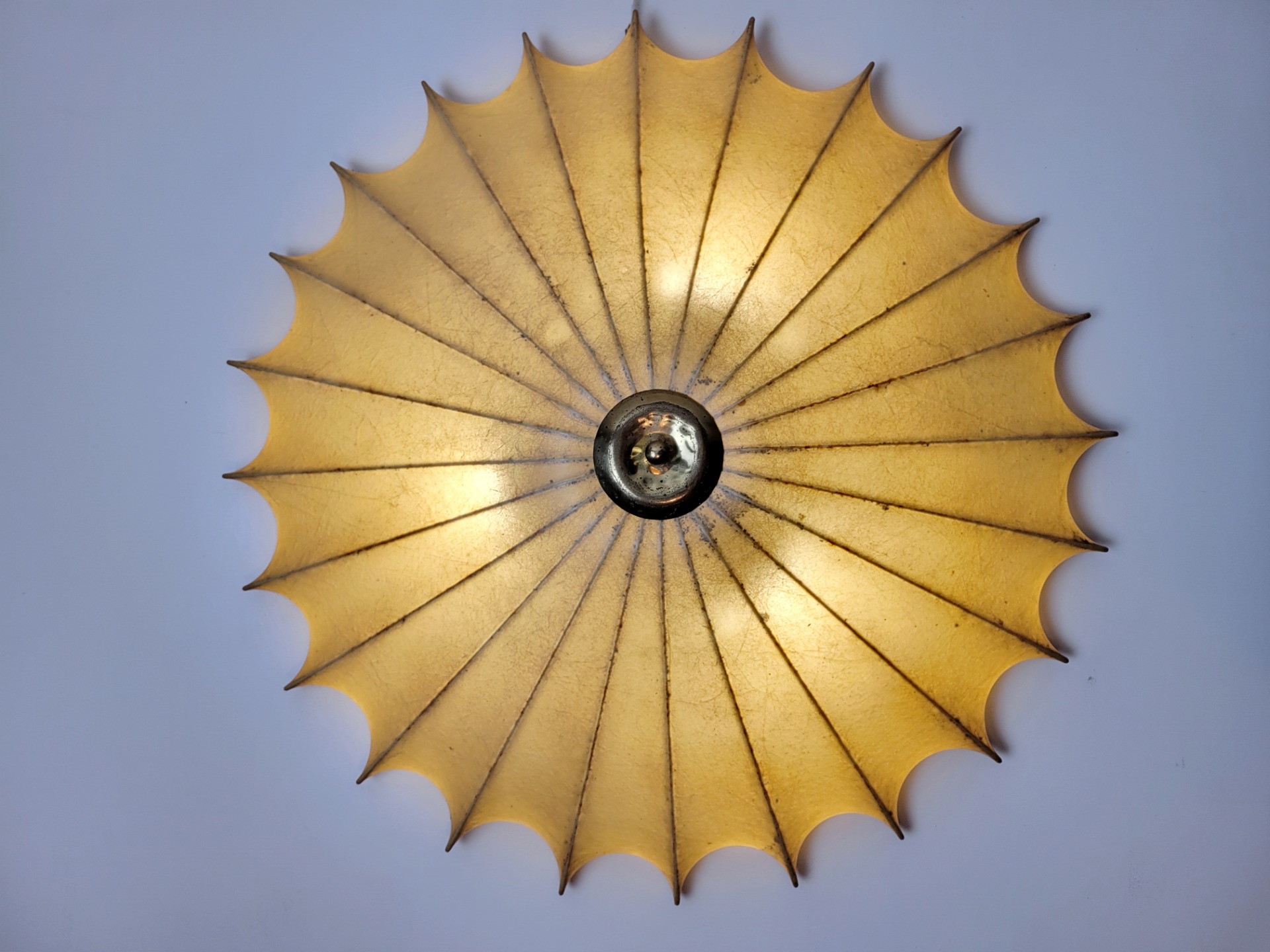 Cocoon Flush ceiling light, Friedel Wauer for Goldkant Leuchten