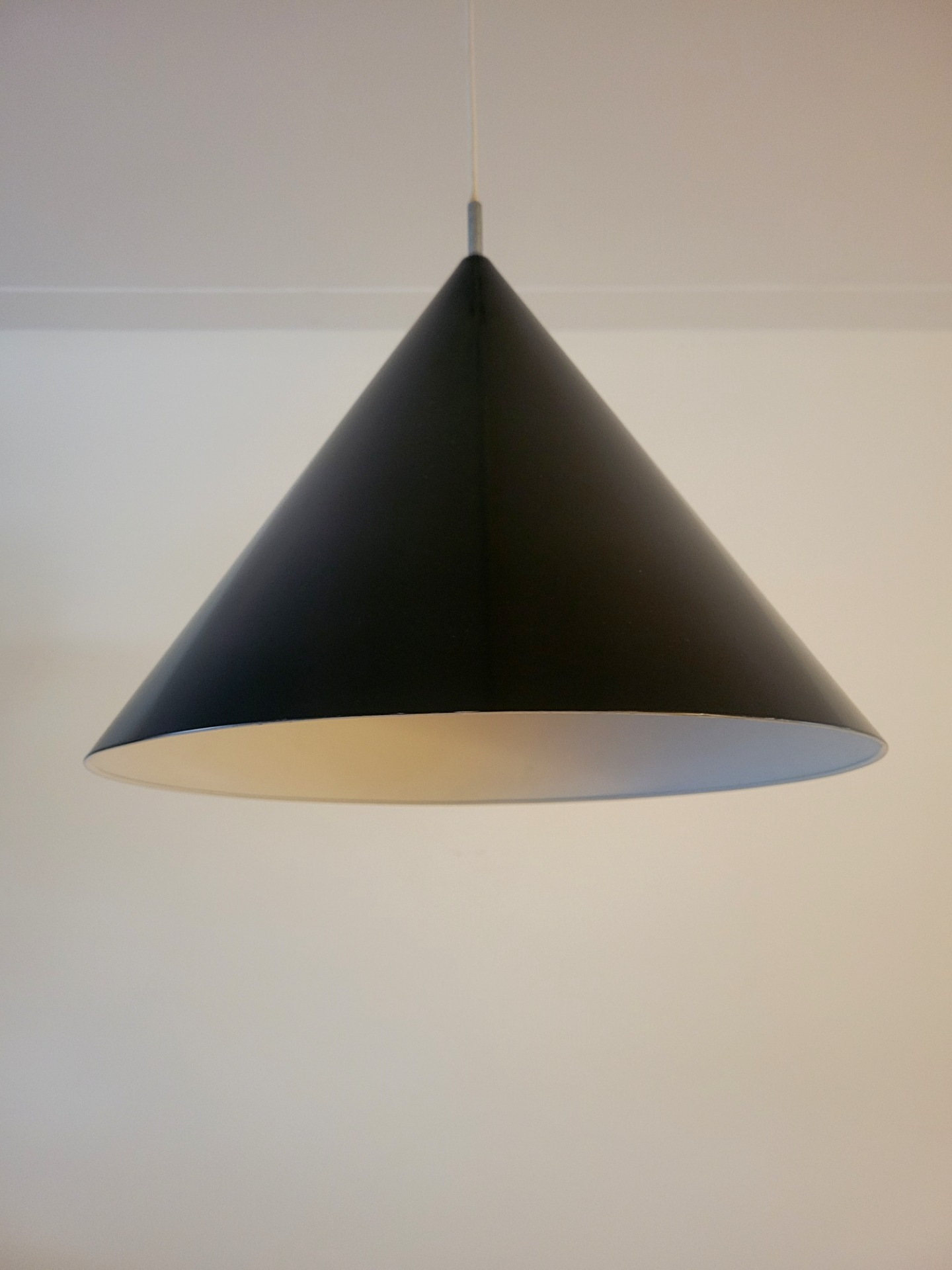 Vintage black Billiard hanging lamp by Louis Poulsen