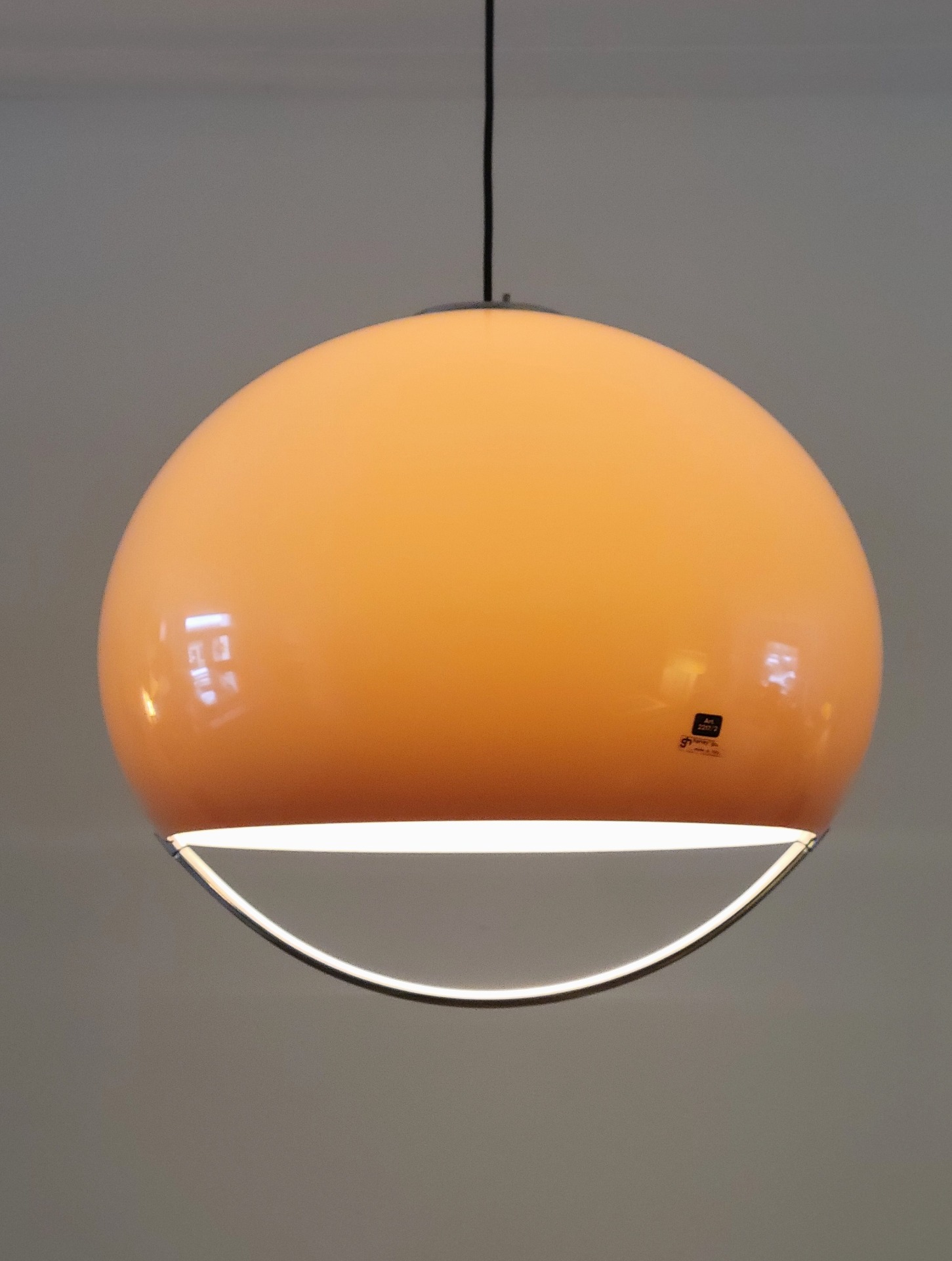 Set of 4 Space Age 'Jolly' hanging lamps by Luigi Massoni for Harvey Guzzini 1970s