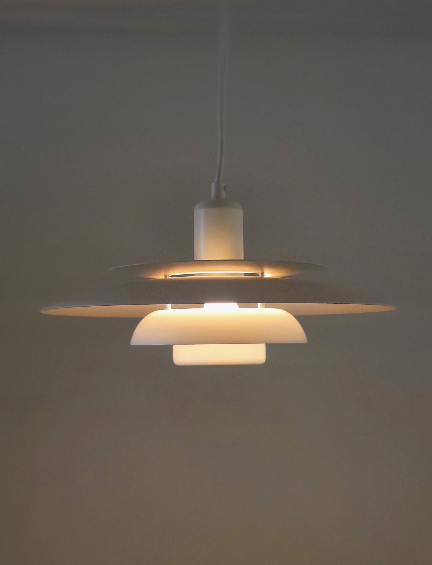 Danish hanging lamp model 4756 by Lyskaer 1970s