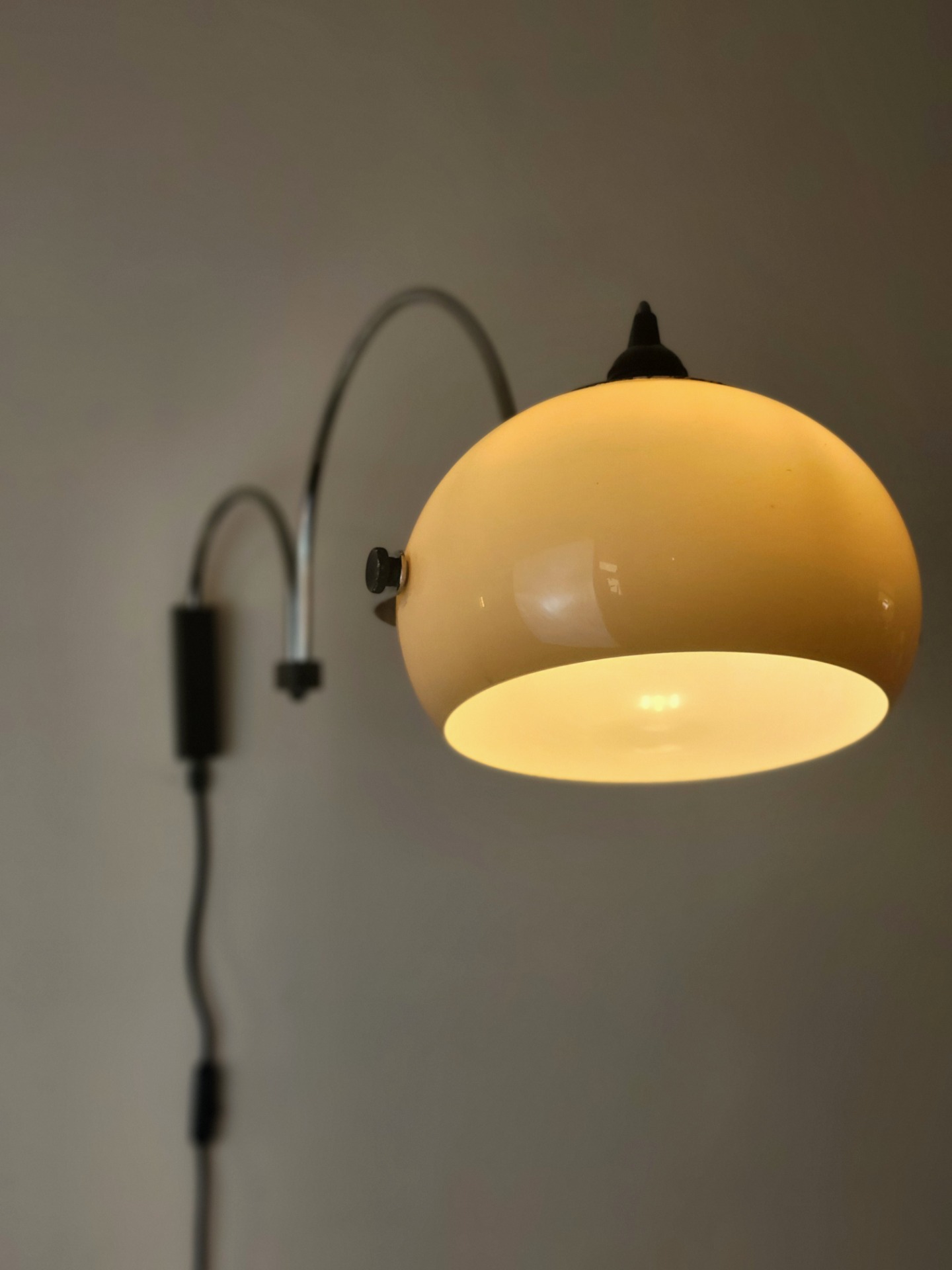 Vintage double arc wall lamp by Dijkstra