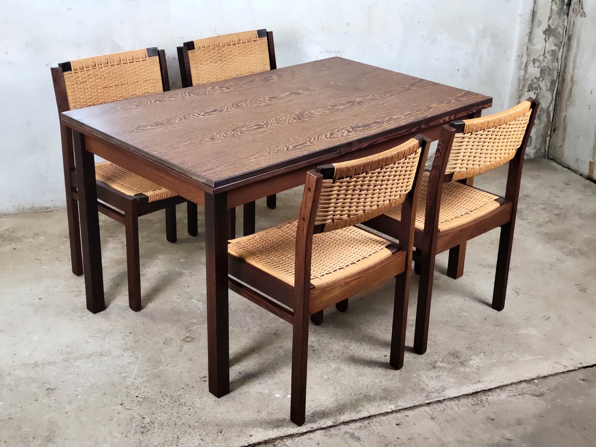 Vintage Wenge dining set by Arnold Merckx for Fristho