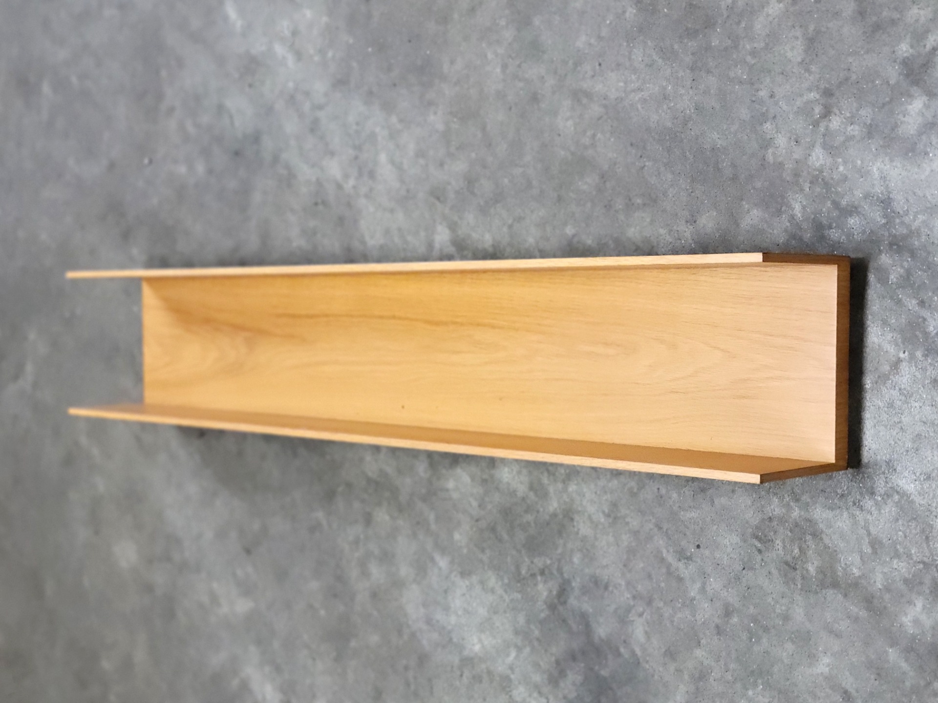 Vintage oak wall shelf by  Walter Wirz for Wilhelm Renz