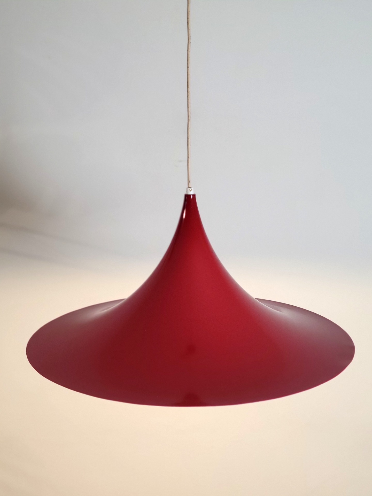 Set of 2 vintage large Semi or trompet pendant