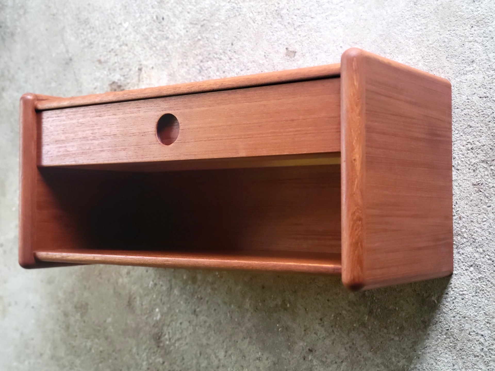 Teak Wall Console by Kai Kristiansen for  Vildbjerg