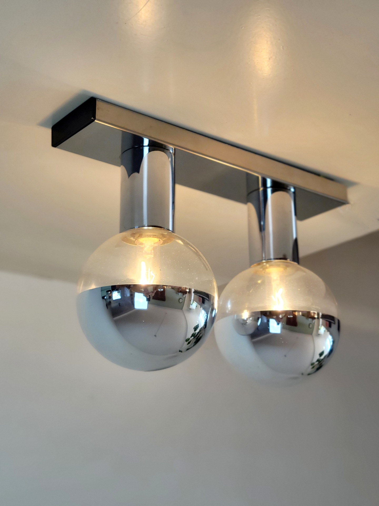 Set of 3 Motoko Ishii wall or ceiling lamps for Staff Leuchten